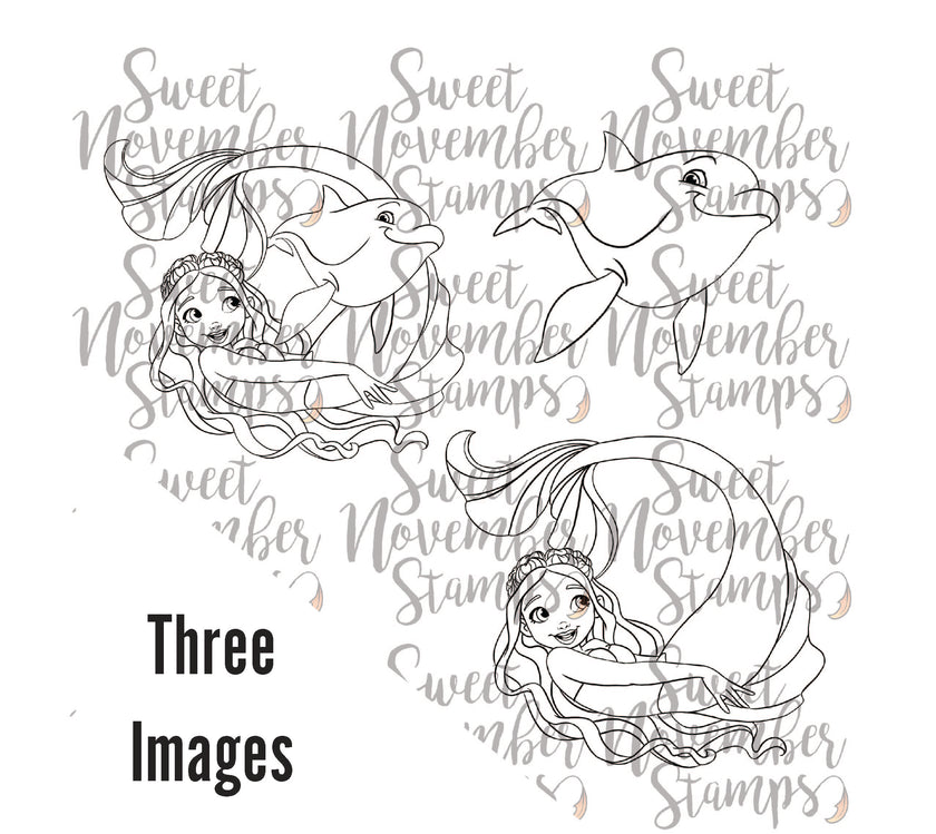 Digital Stamp - Mermazing Friends: Cari and Neo