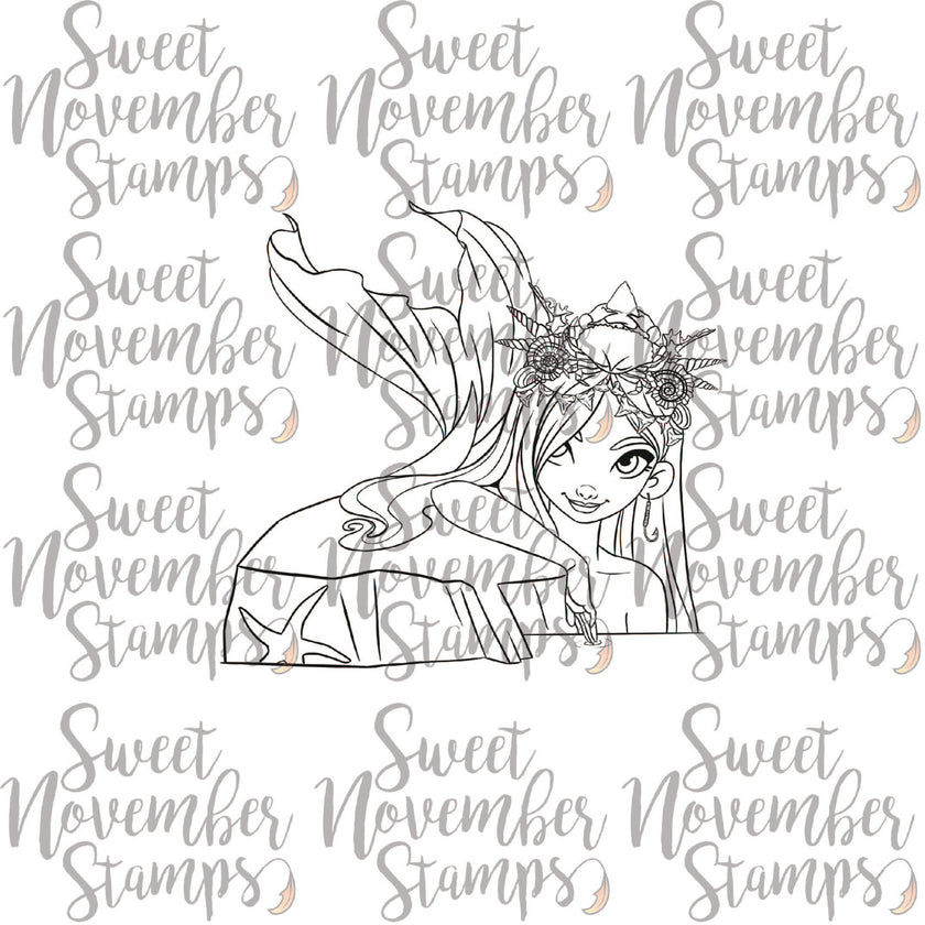 Digital Stamp - Sea Queens: Cerulean