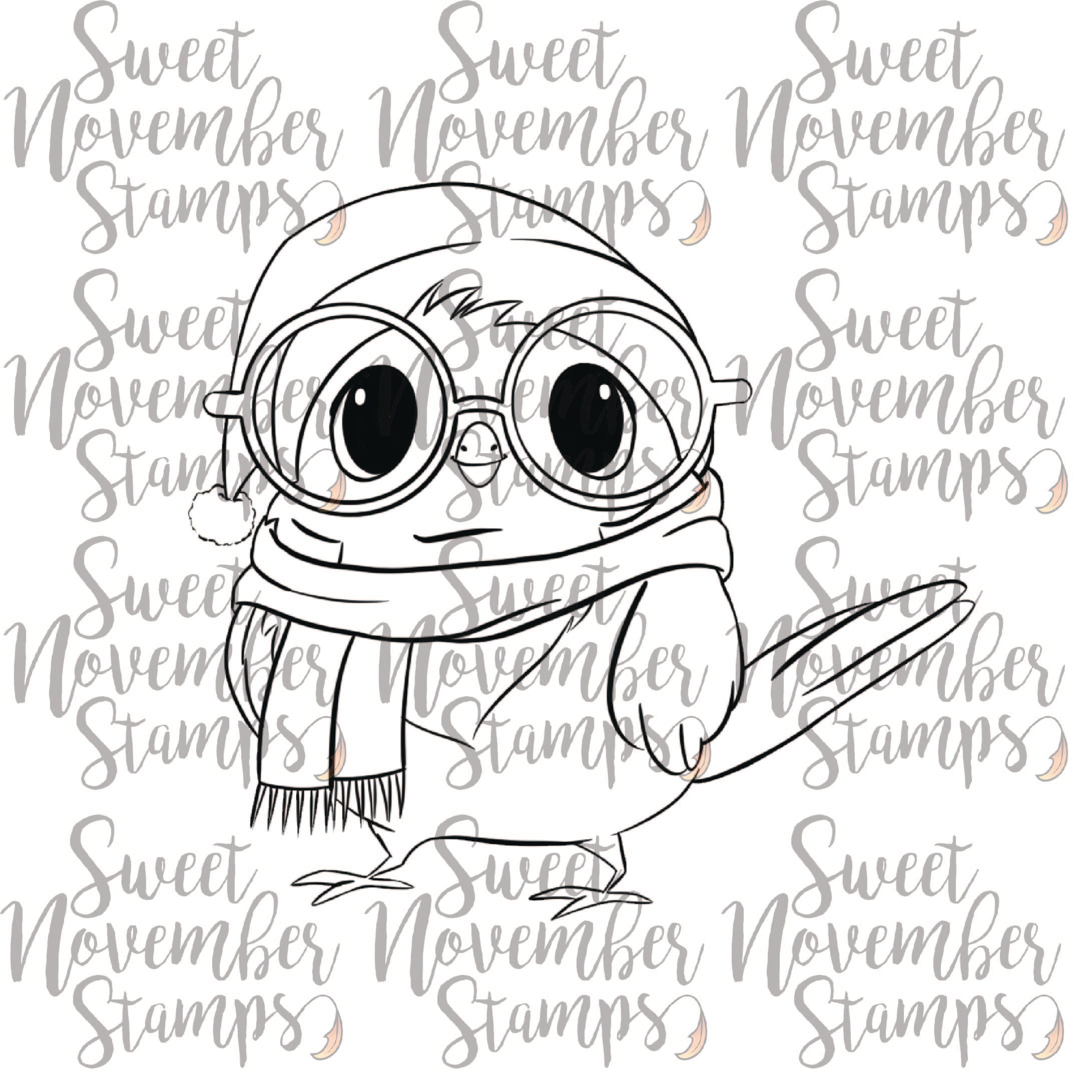 Digital Stamp - Cozy Fall Birds: Chadwick Chickadee