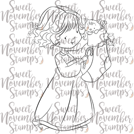 Digital Stamp - The Stockings Were Hung: Charlotte