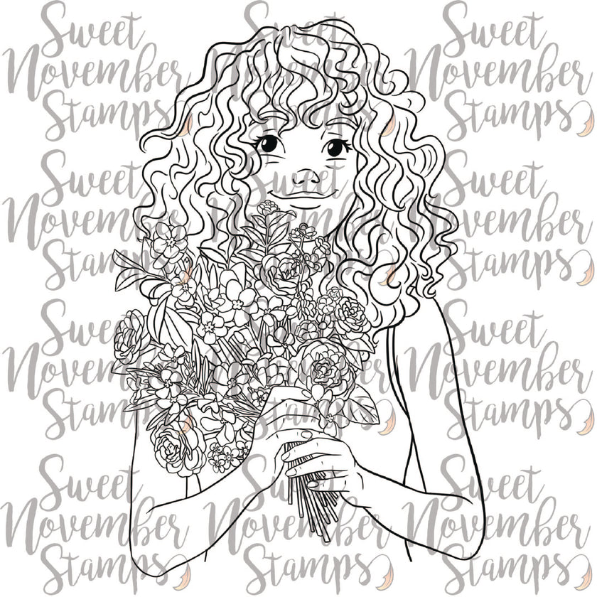 Digital Stamp - May Flowers: Cleo