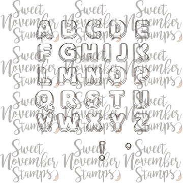 Digital Stamp - Christmas Cookies: Alphabet Cookies
