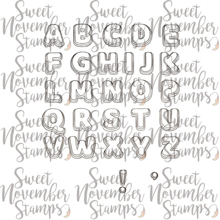 Digital Stamp - Christmas Cookies: Alphabet Cookies