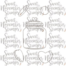 Load image into Gallery viewer, Digital Stamp - Valentine Cookies: Cookie Jar Set
