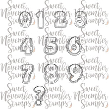 Load image into Gallery viewer, Digital Stamp - Birthday Cookies: Number Set
