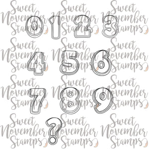 Digital Stamp - Birthday Cookies: Number Set