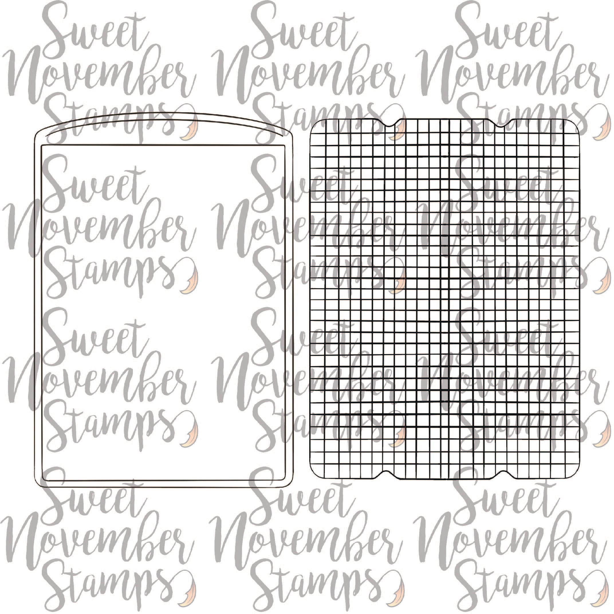 Digital Stamp - Christmas Cookies: Cooking Pans