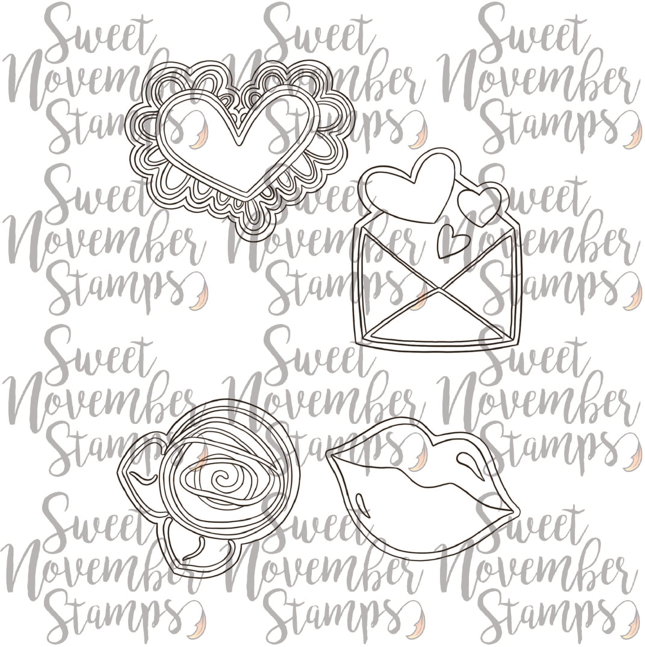 Digital Stamp - Valentine Cookies: Cookie Set 1