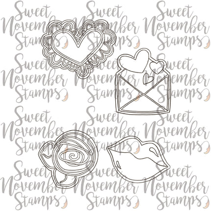 Digital Stamp - Valentine Cookies: Cookie Set 1