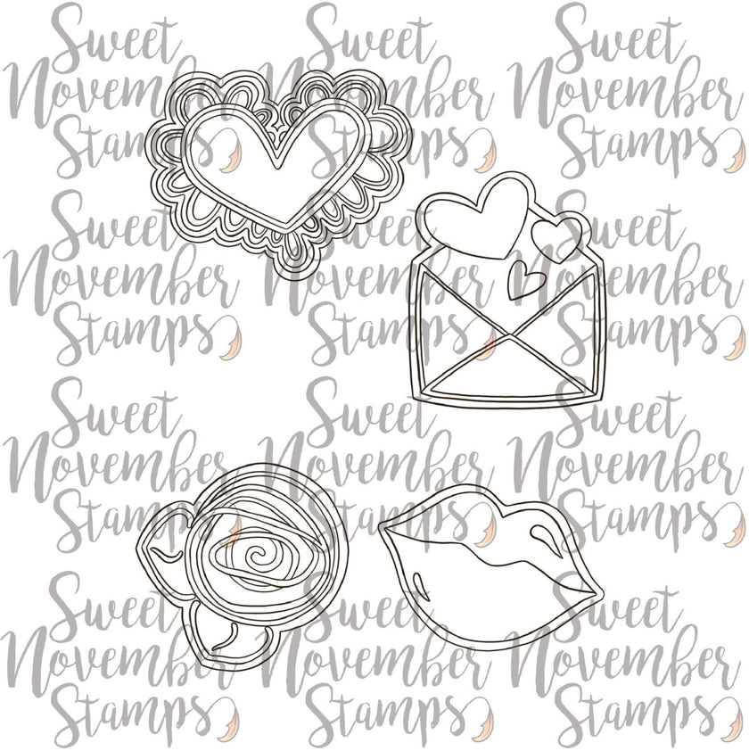 Digital Stamp - Valentine Cookies: Cookie Set 1