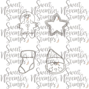 Digital Stamp - Christmas Cookies: Cookie Set 4