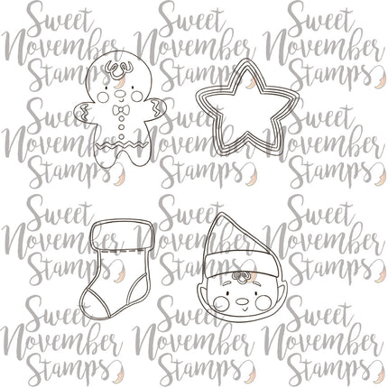 Digital Stamp - Christmas Cookies: Cookie Set 4