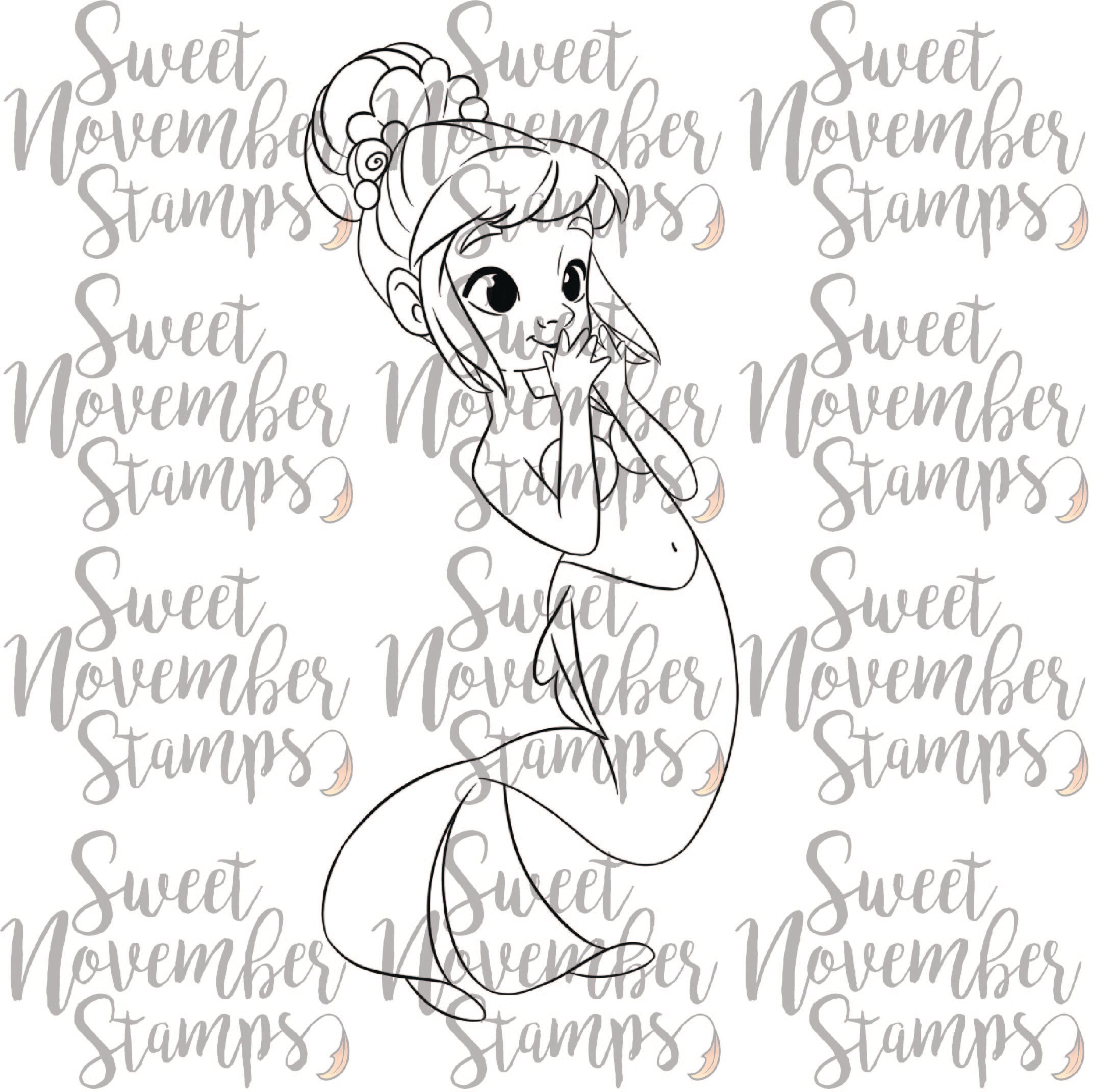 Digital Stamp - MerMay Progression Challenge 2025: Coralie