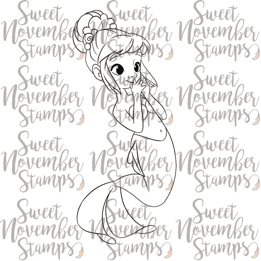 Digital Stamp - MerMay Progression Challenge 2025: Coralie