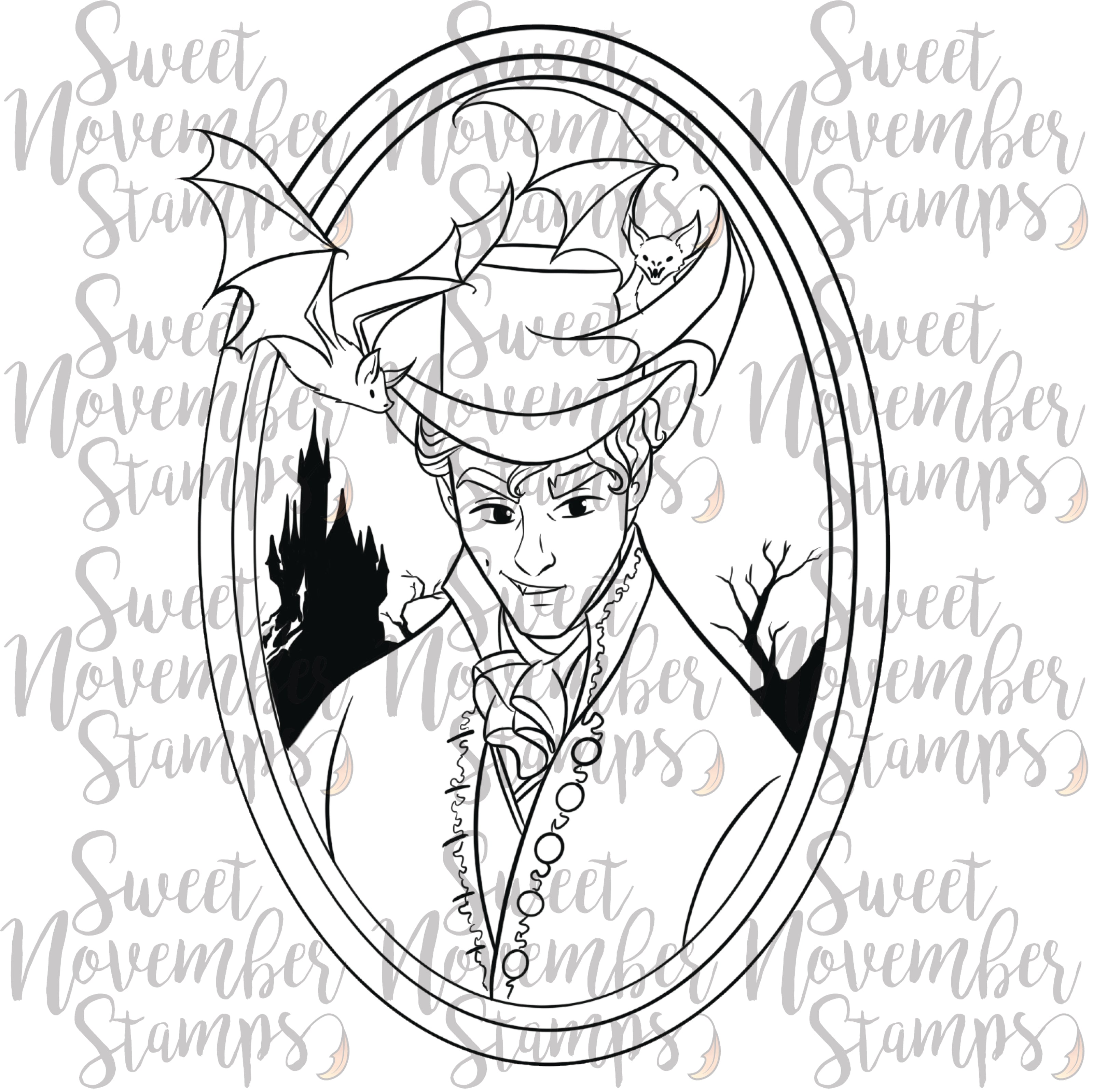 Digital Stamp - Haunted Manor Portraits: Count Dracul