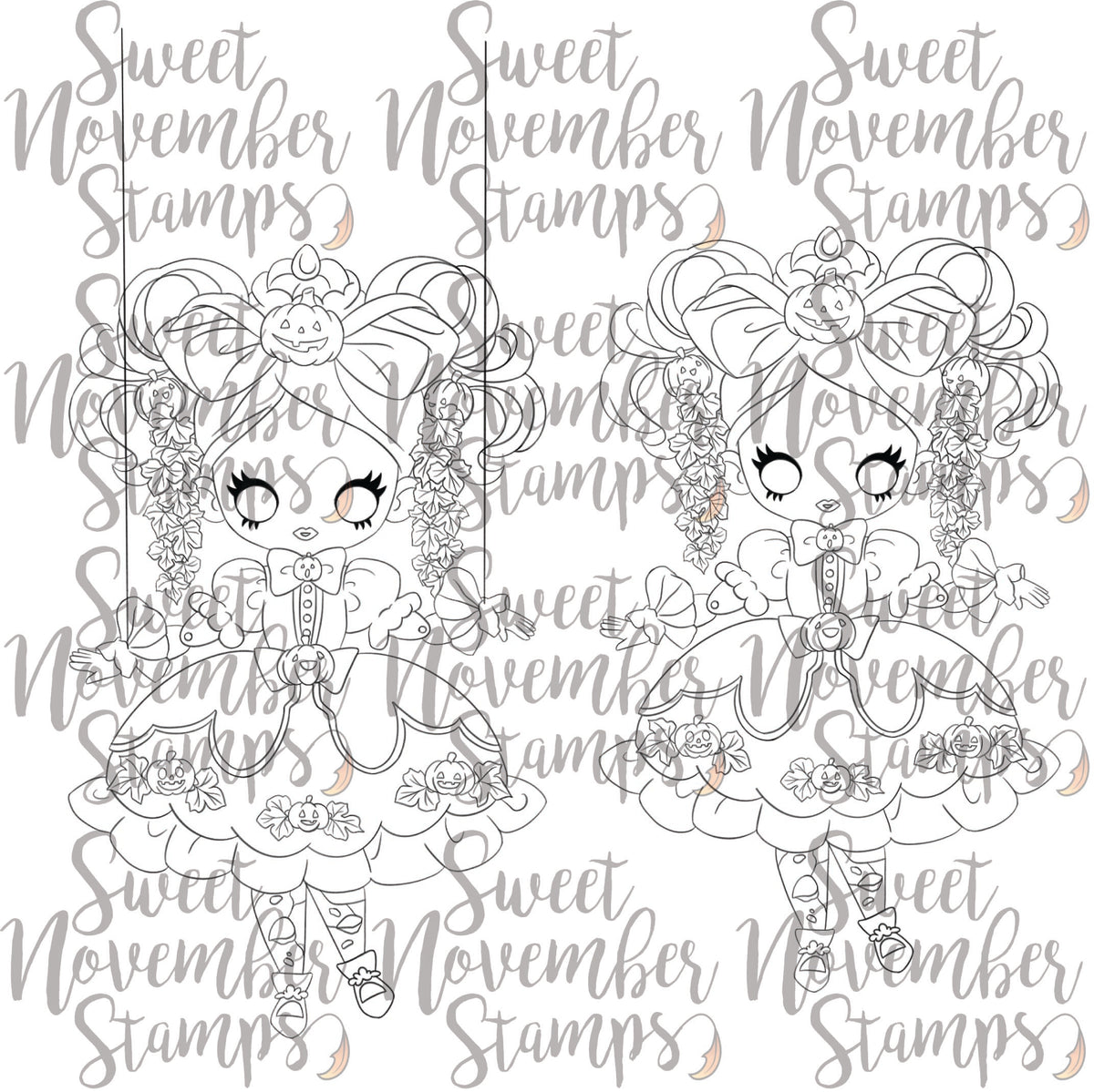 Digital Stamp - Creepy Doll: Jackie