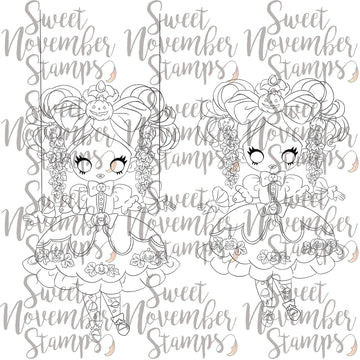 Digital Stamp - Creepy Doll: Jack-O-Jackie