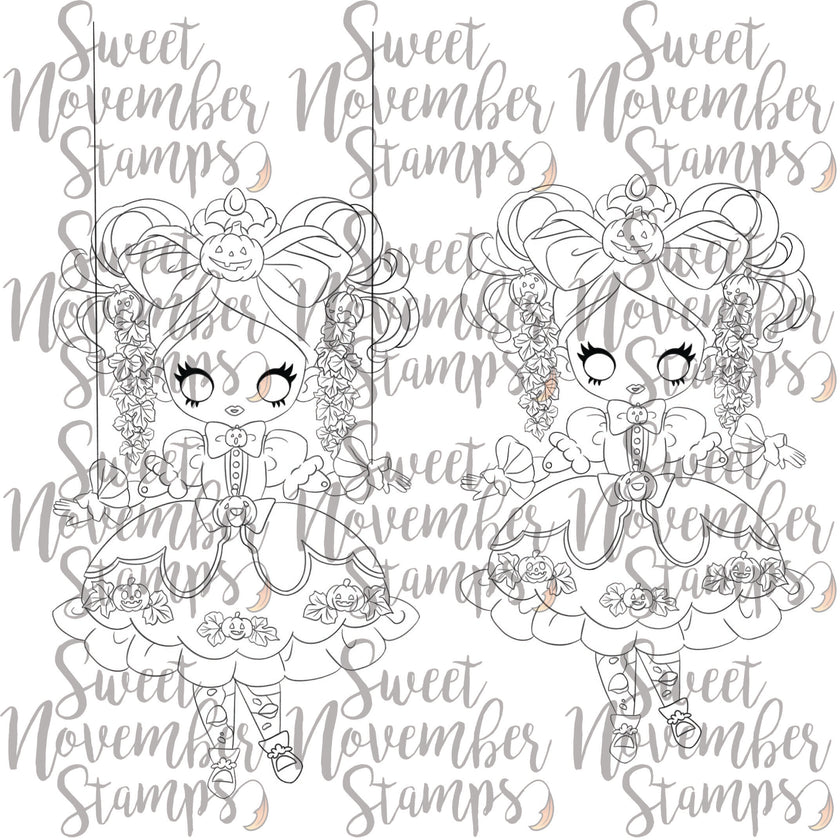 Digital Stamp - Creepy Doll: Jackie