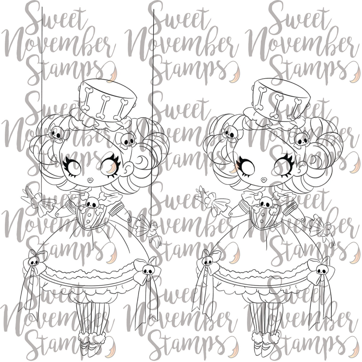 Digital Stamp - Creepy Doll: Kelly