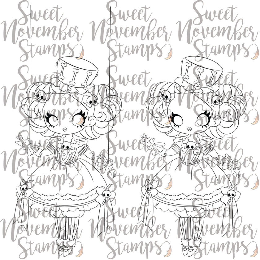 Digital Stamp - Creepy Doll: Kelly