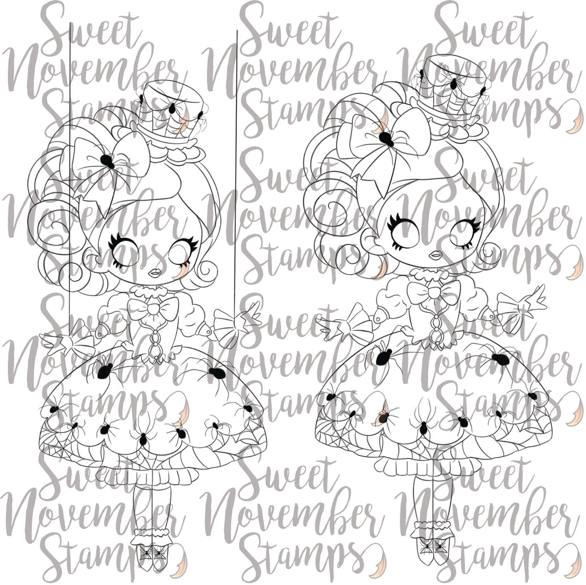 Digital Stamp - Creepy Doll: Wendy