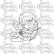 Digital Stamp - Baby Cupid: Cupid's arrow