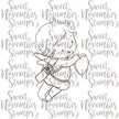 Digital Stamp - Baby Cupid: Cupid's heart