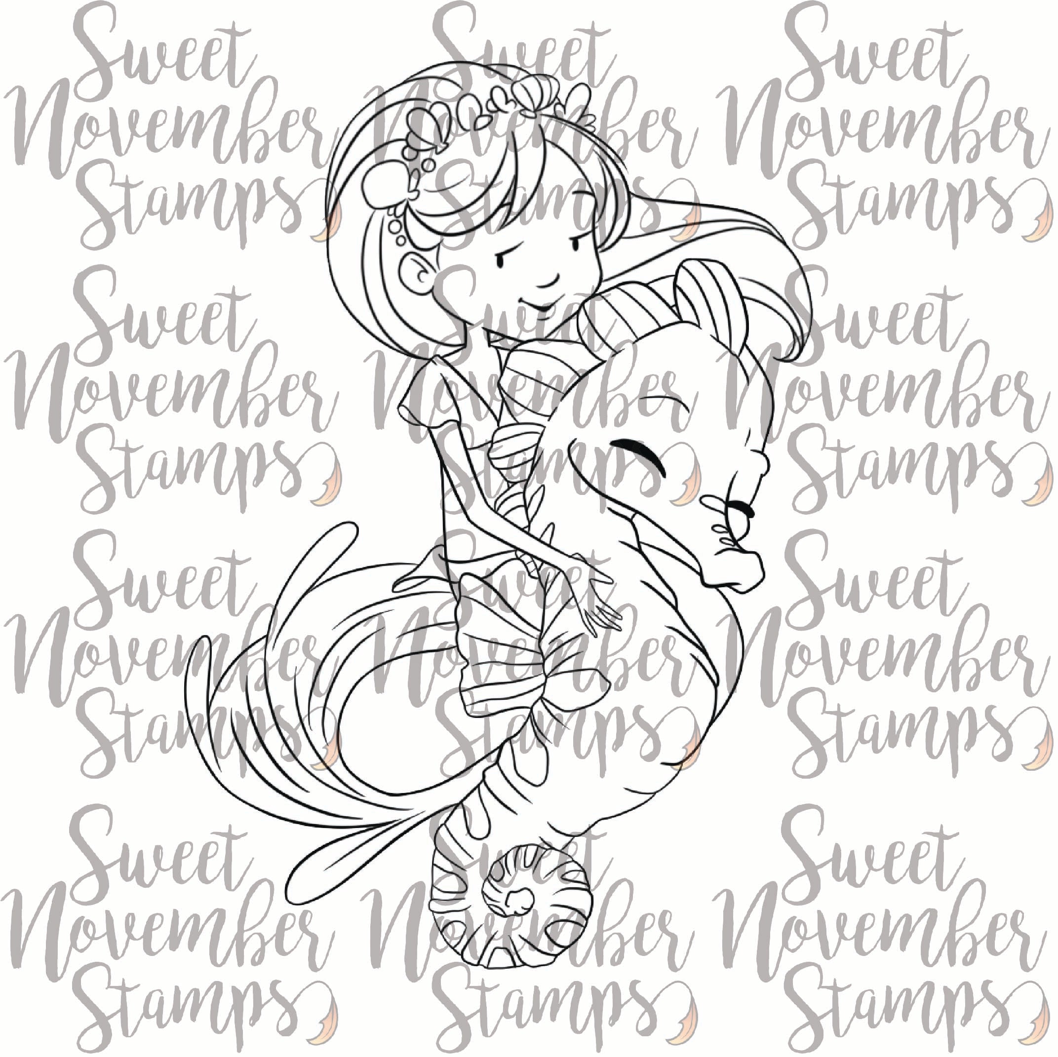 Digital Stamp - Current Gliding