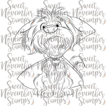 Load image into Gallery viewer, Digital Stamp - Howl-O-Ween Pups: Dash&#39;s Dracula Costume
