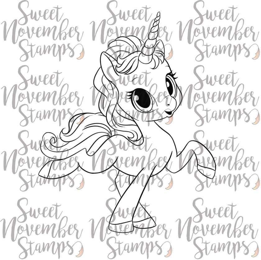 Digital Stamp - Daydream Unicorn