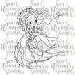 Digital Stamp - Faebruary Fairy: Delilah