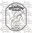 Digital Stamp - Potion Label Bundle: Dragon Scales