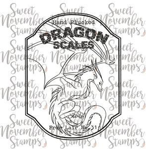 Digital Stamp - Potion Label Bundle: Dragon Scales