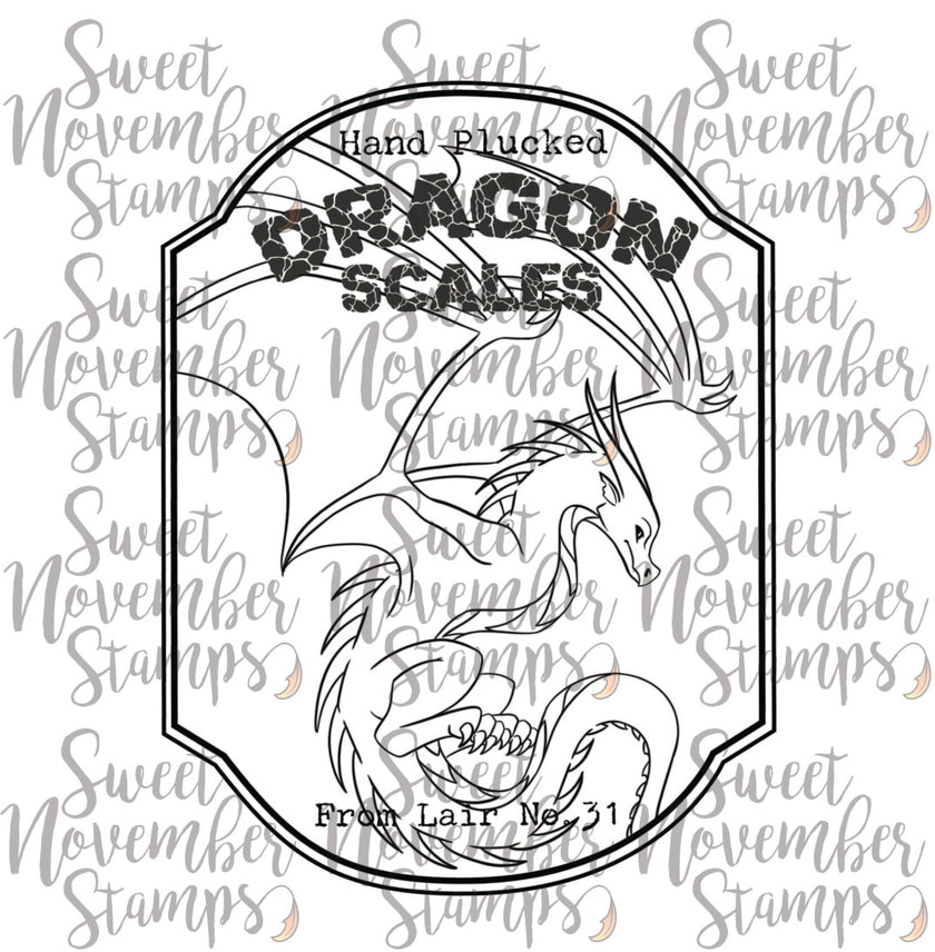 Digital Stamp - Potion Label Bundle: Dragon Scales