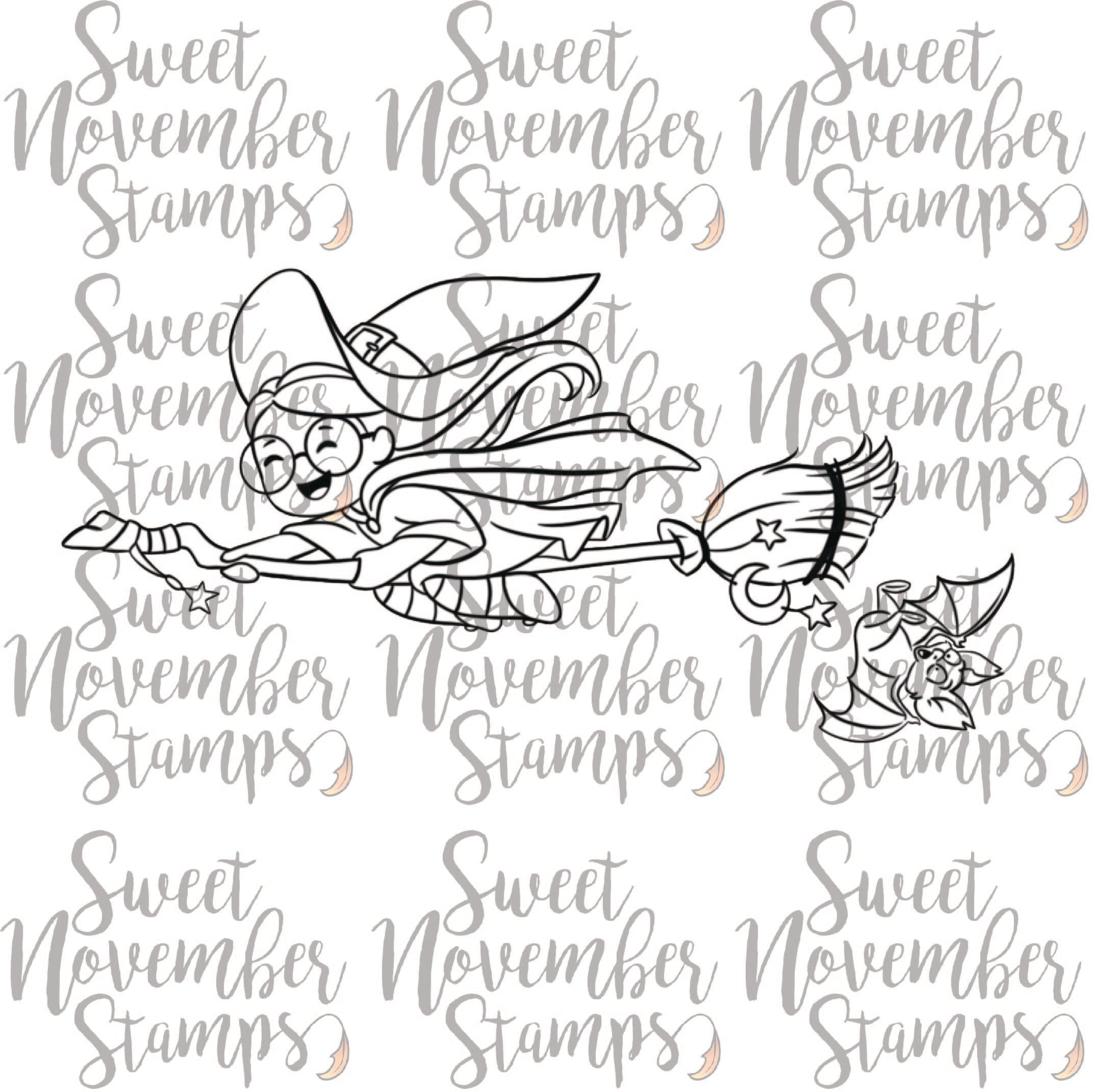 Digital Stamp - Witchee: Night Rider Edith and Tumble