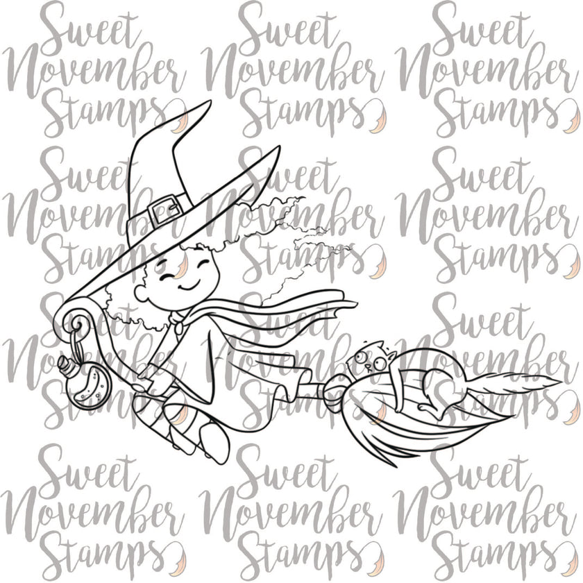 Digital Stamp - Witchee: Night Rider Eunice and Skid