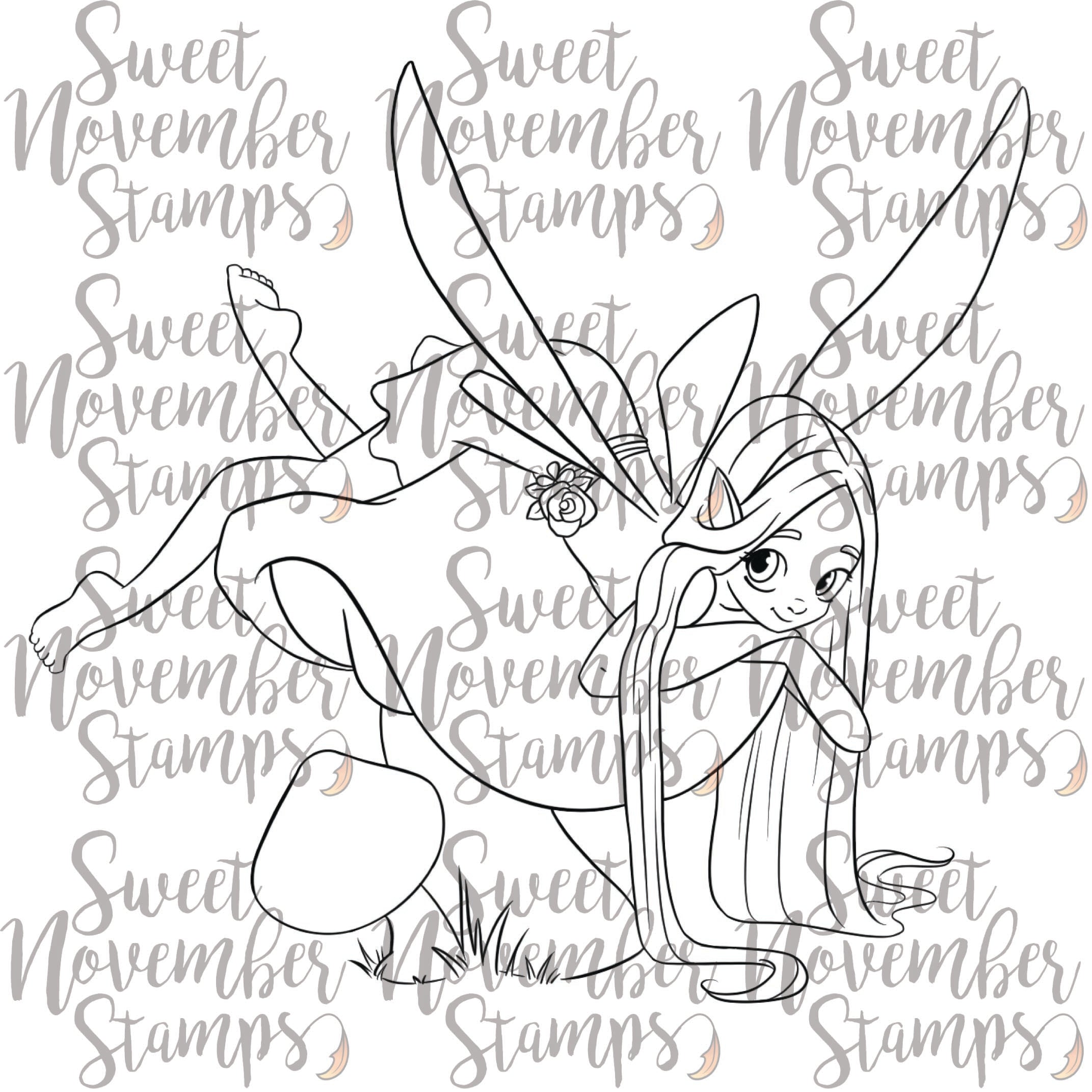 Digital Stamp - Facebook Faebruary Fairy: Cecily