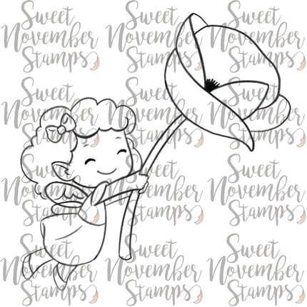 Digital Stamp - Fairwee Petal Party: Ellie