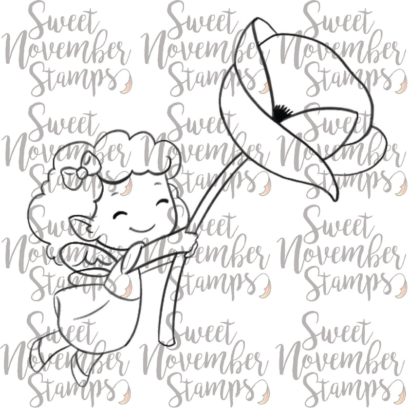 Digital Stamp - Fairwee Petal Party: Ellie