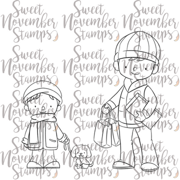 Digital Stamp - Season of Giving: Father and Son