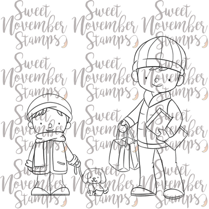 Digital Stamp - Season of Giving: Father and Son