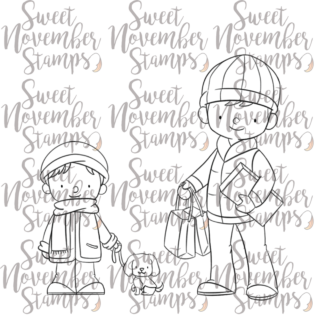 Digital Stamp - Season of Giving: Father and Son