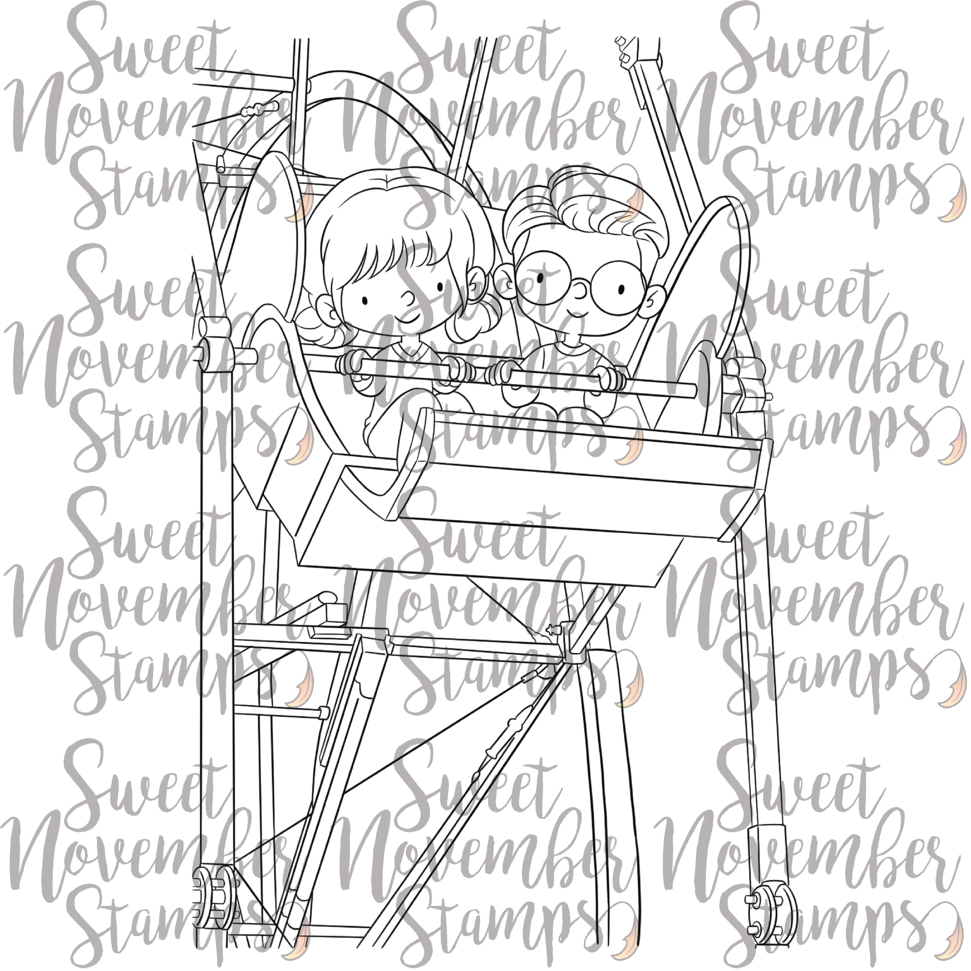 Digital Stamp - Fair Fun: Ferris Wheel