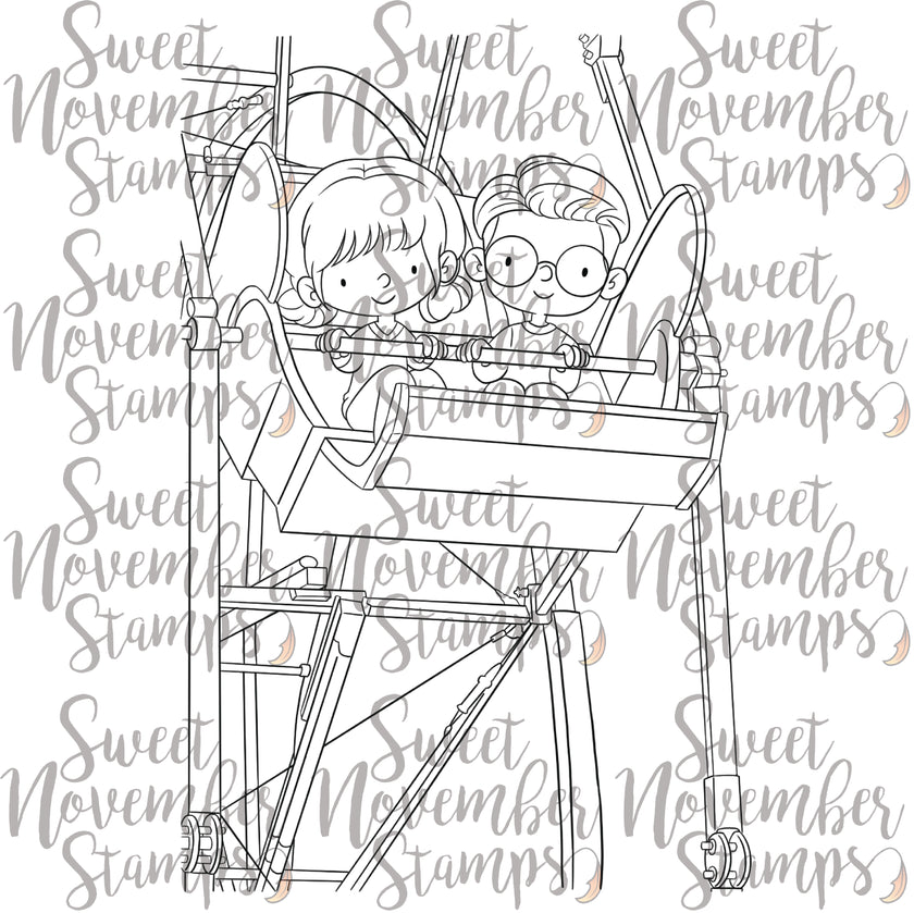 Digital Stamp - Fair Fun: Ferris Wheel