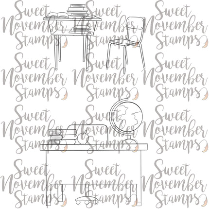 Digital Stamp - First Day: Desk Bundle