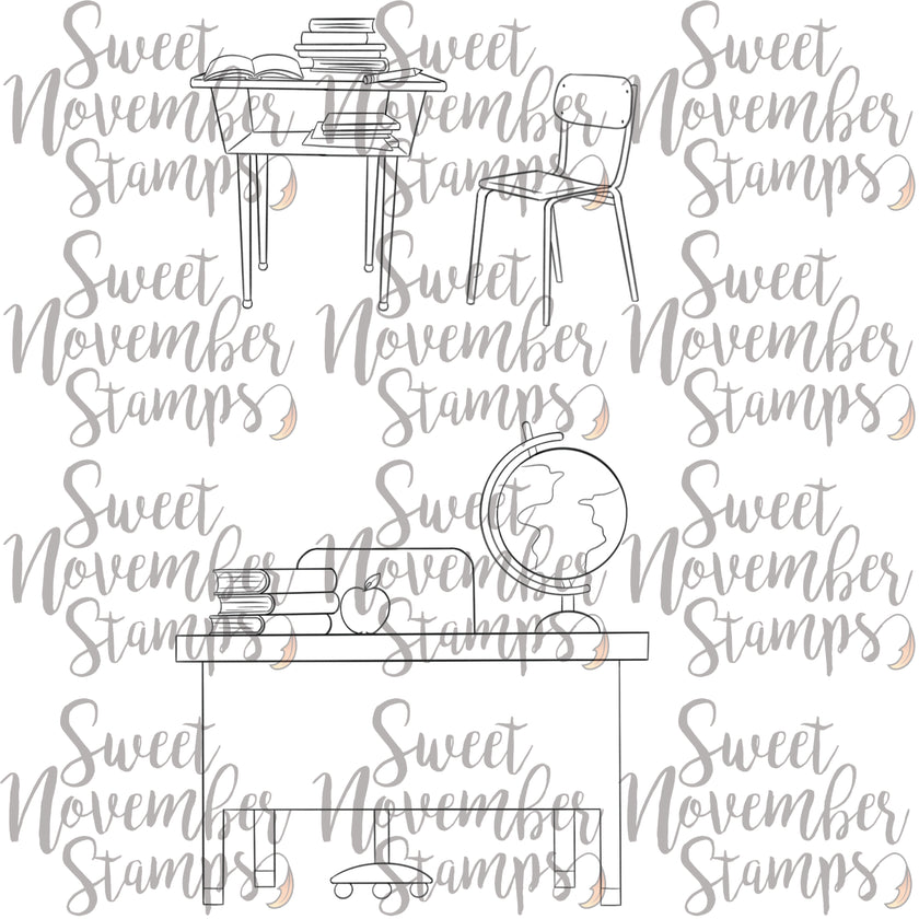 Digital Stamp - First Day: Desk Bundle