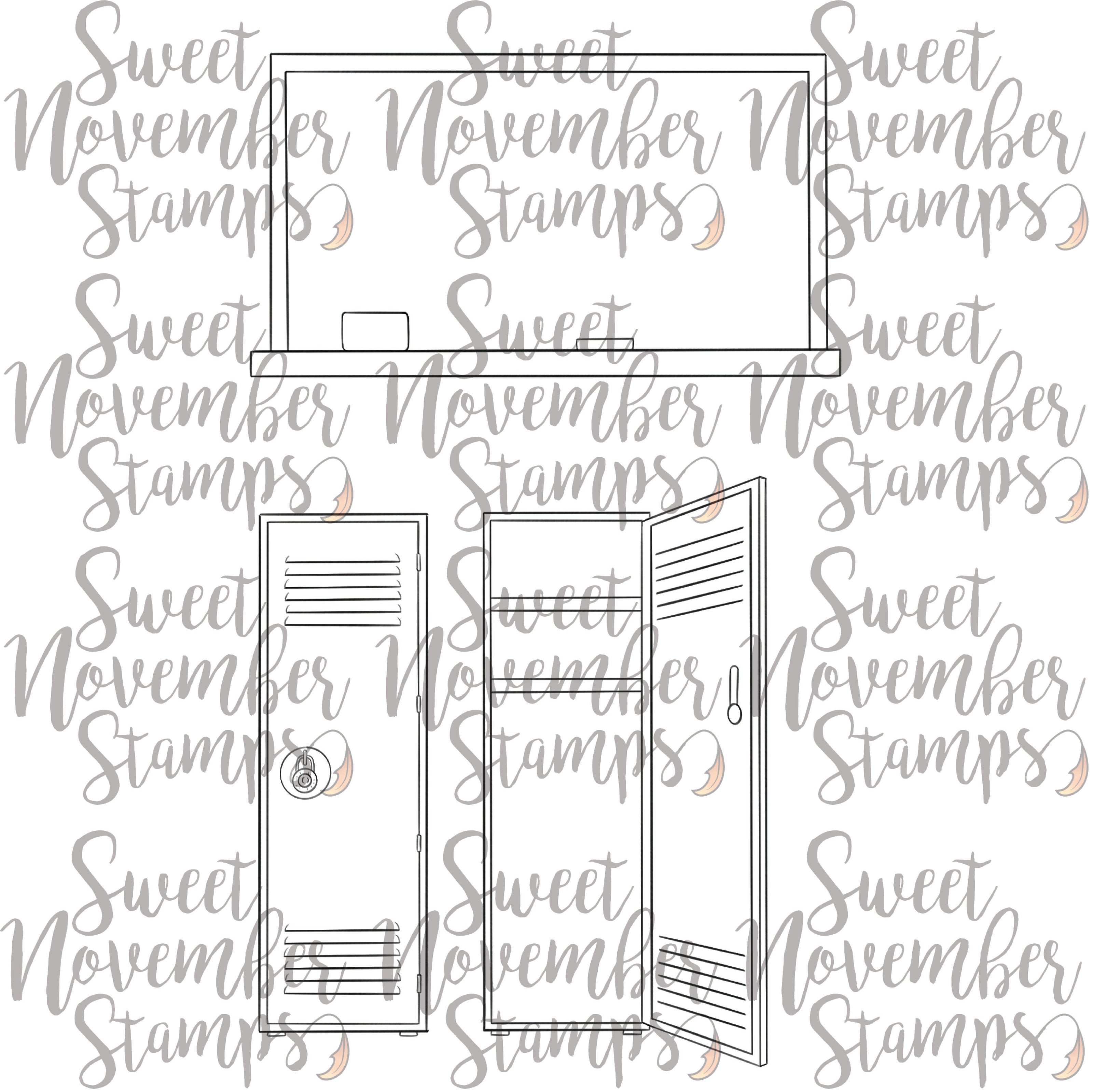 Digital Stamp - First Day: Locker Bundle