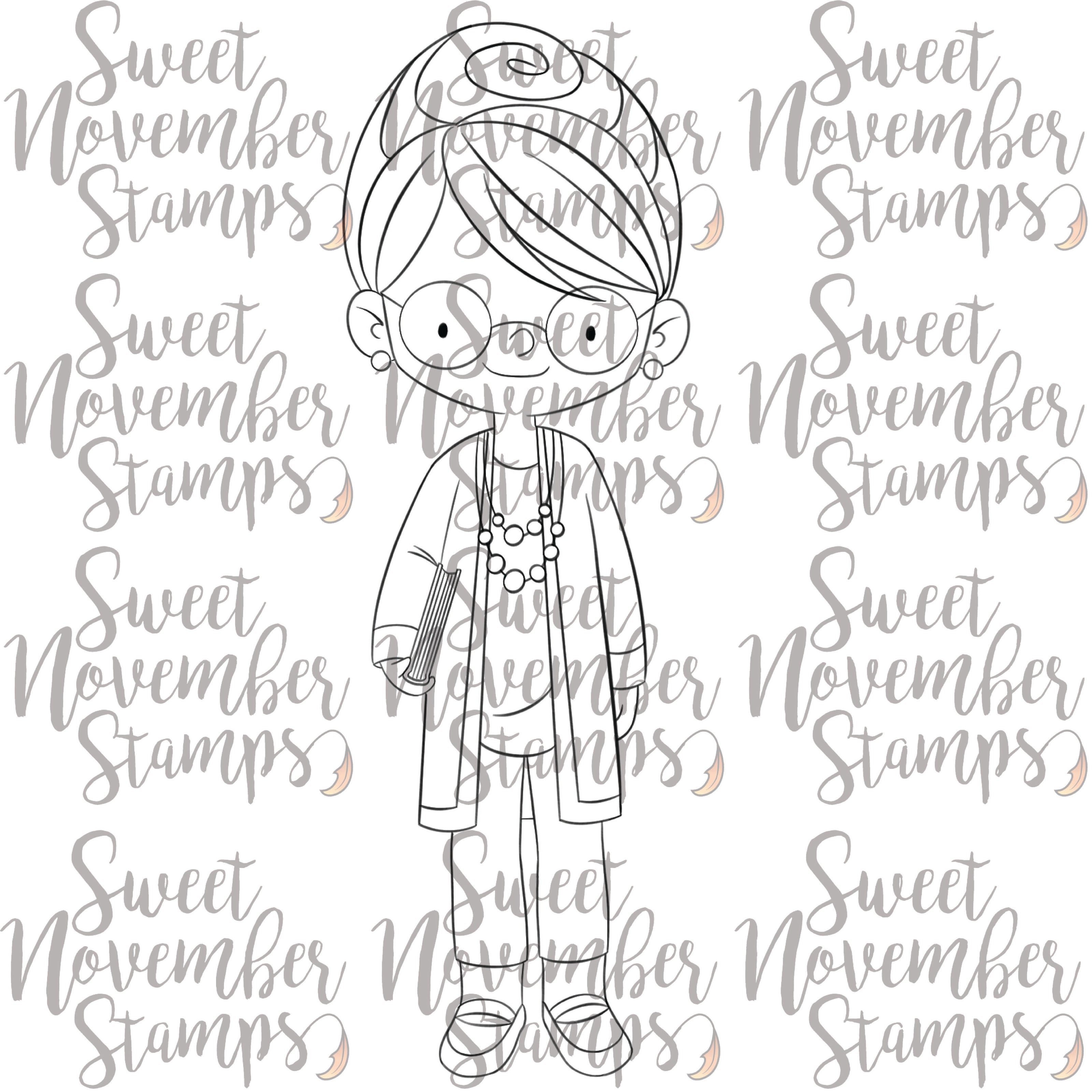 Digital Stamp - First Day: Mrs. James