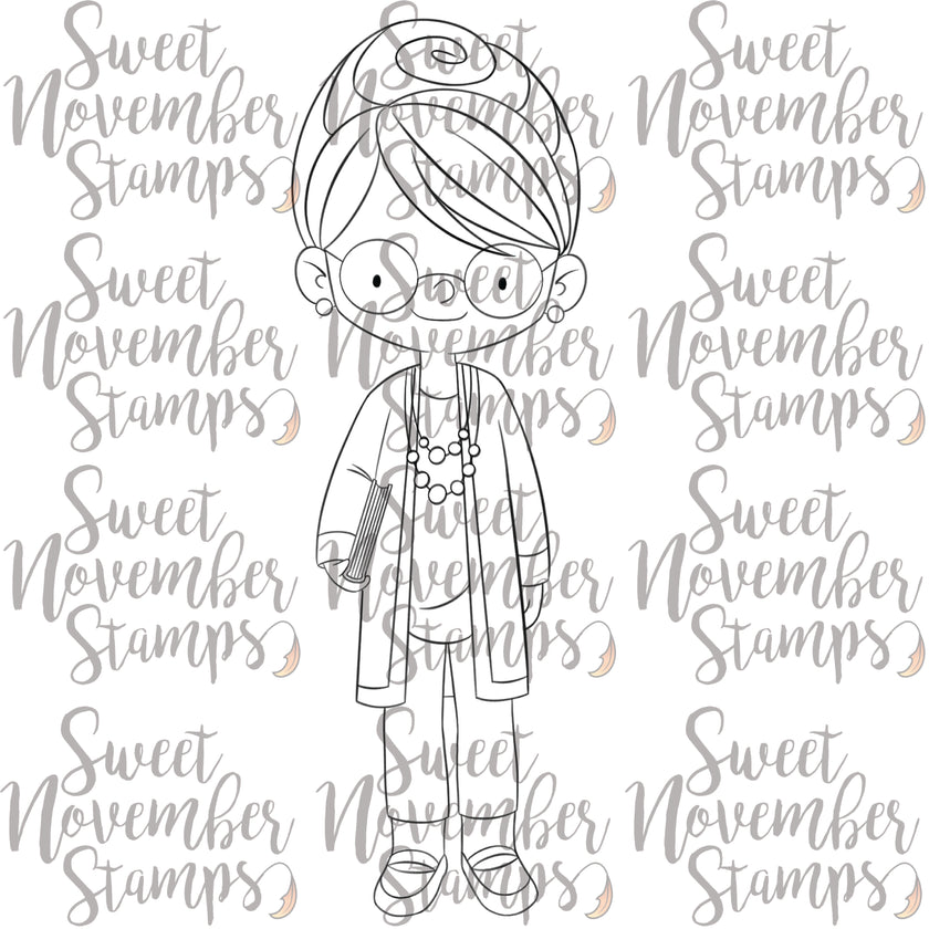 Digital Stamp - First Day: Mrs. James