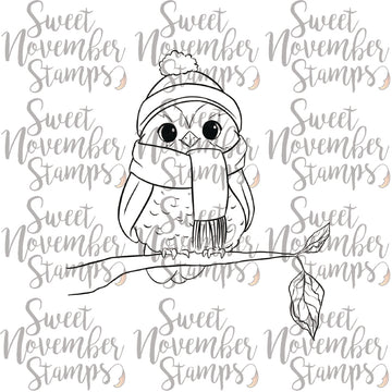 Digital Stamp - Cozy Fall Birds: Franny Finch